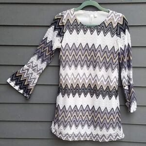 Tacera Crocheted Hippy Dress  - Retro Look